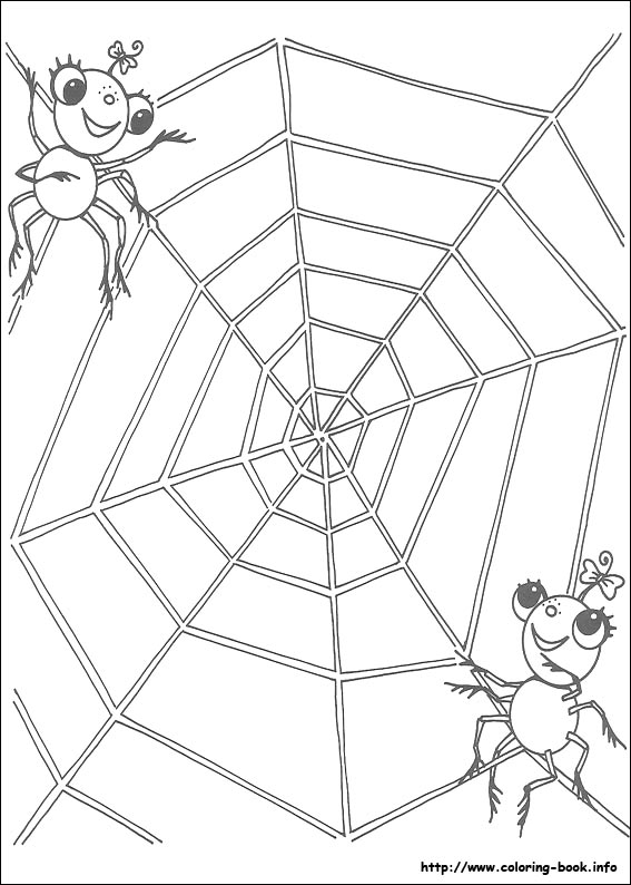 Miss Spider coloring picture
